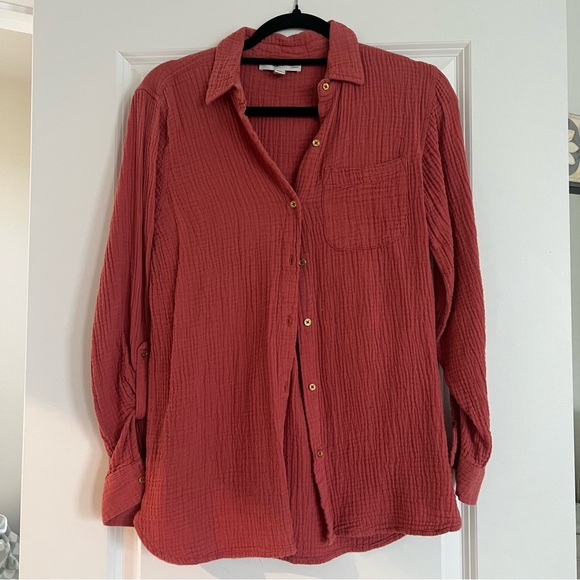 Rust Button-Up Shirt - Picture 1 of 1
